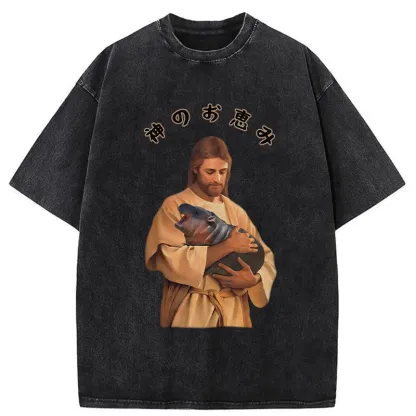 Tokyo-Tiger God's Grace Washed T-Shirt