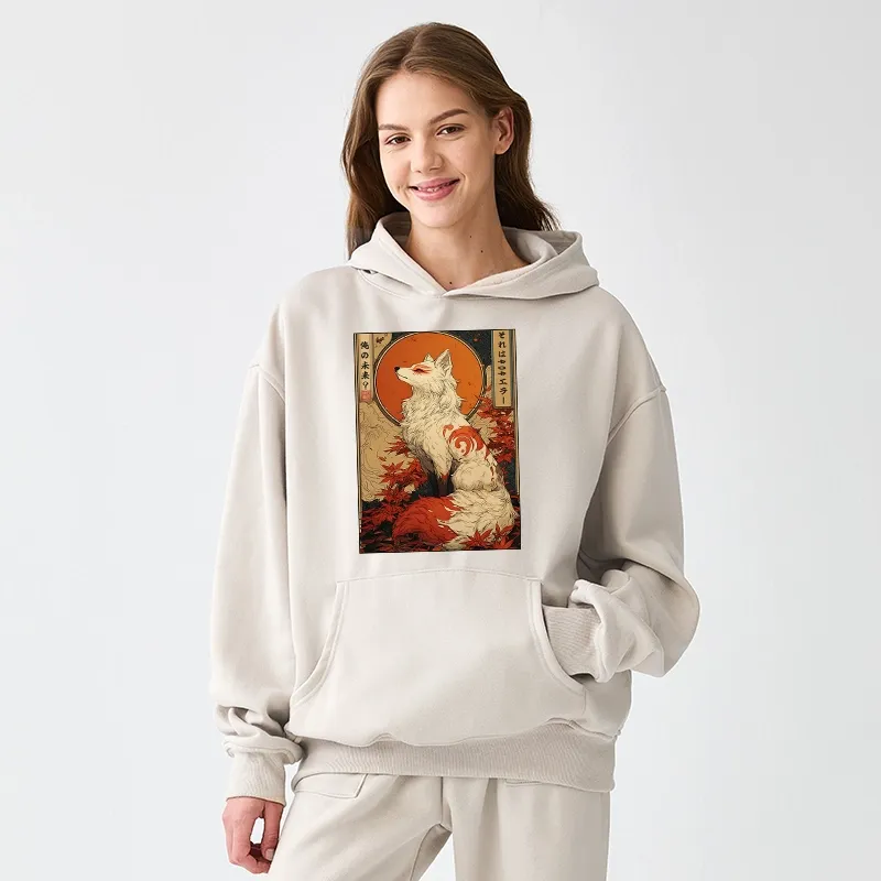 Tokyo-Tiger The Fox of Fates: A Tale of Nine Tails Aldult Fleece Hoodie