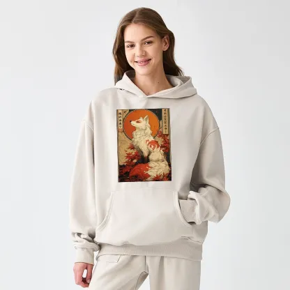Tokyo-Tiger The Fox of Fates: A Tale of Nine Tails Aldult Fleece Hoodie