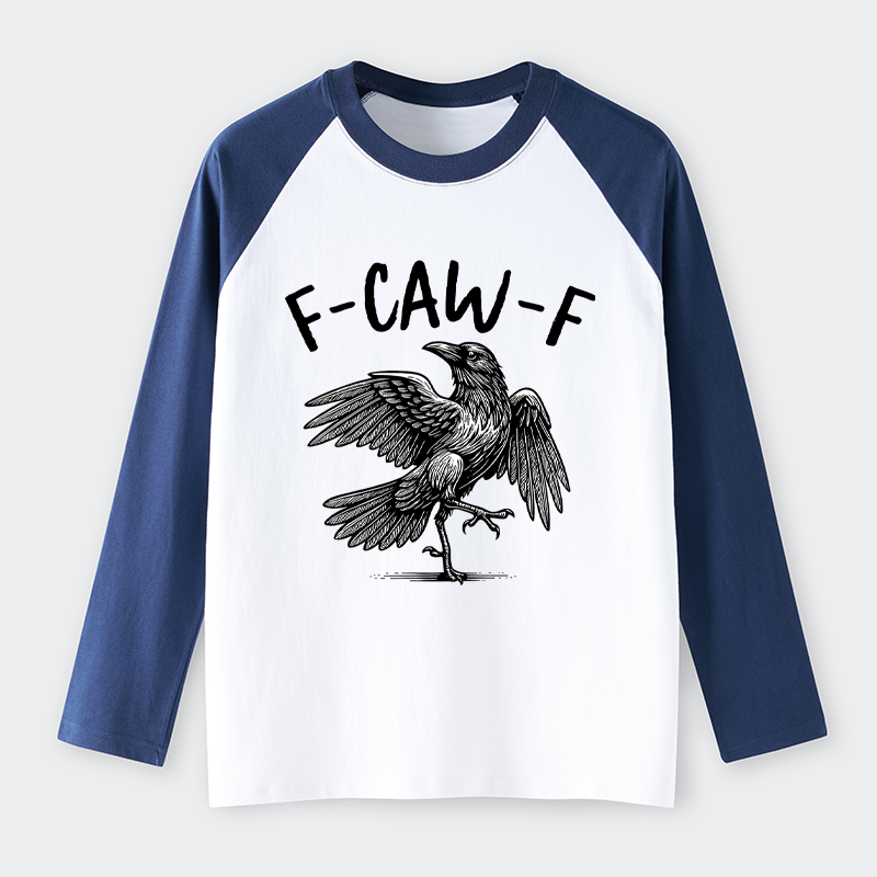 Tokyo-Tiger Crow's Cry Funny Raglan Long Sleeve T-shirt