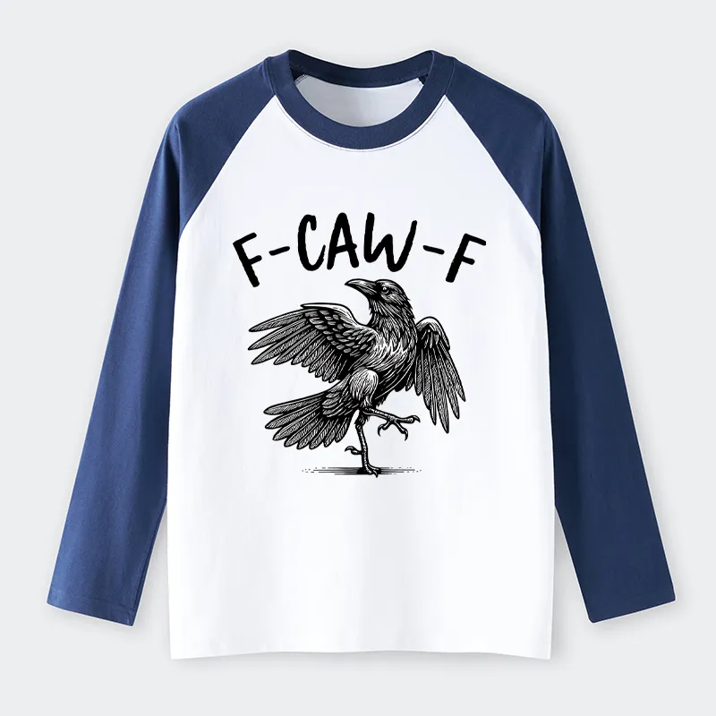 Tokyo-Tiger Crow's Cry Funny Raglan Long Sleeve T-shirt