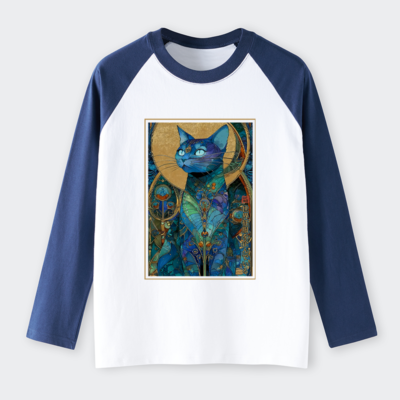 Tokyo-Tiger The Cat’s Plan To Rule Them All Raglan Long Sleeve T-shirt