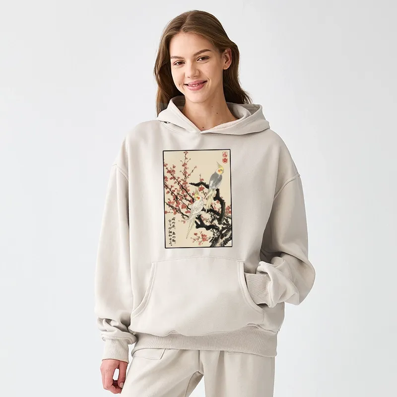 Tokyo-Tiger Whispers of Silent Blossoms Aldult Fleece Hoodie