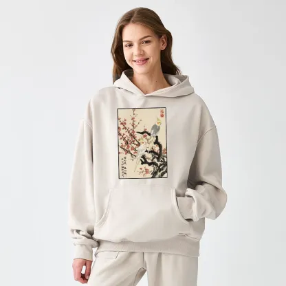 Tokyo-Tiger Whispers of Silent Blossoms Aldult Fleece Hoodie