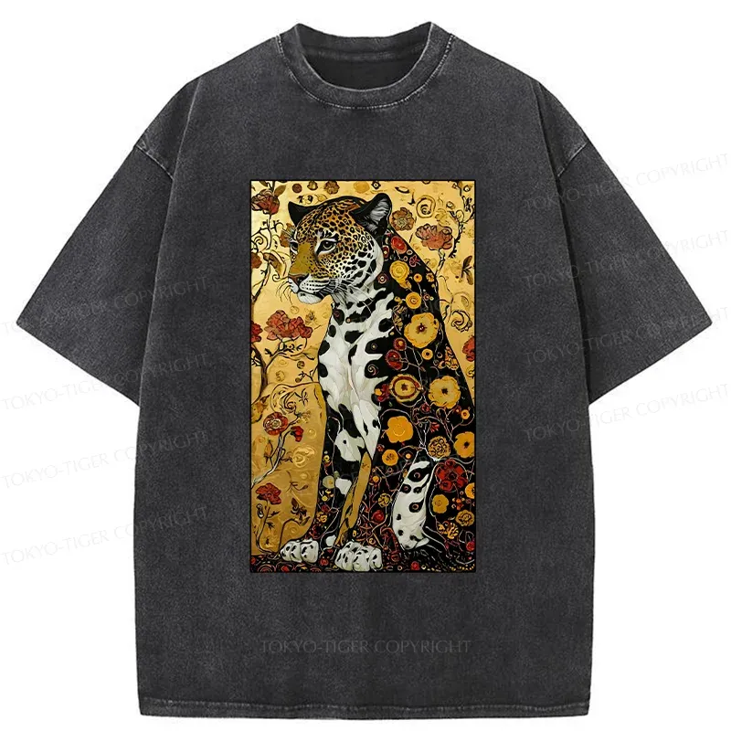 Tokyo-Tiger Magnificent Leopard Washed T-Shirt