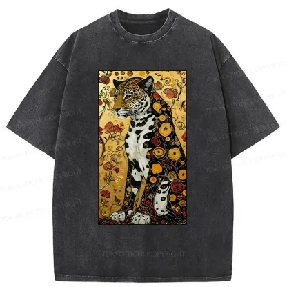 Tokyo-Tiger Magnificent Leopard Washed T-Shirt