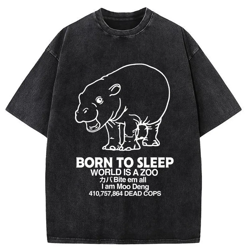 Tokyo-Tiger Born To Sleep Washed T-Shirt