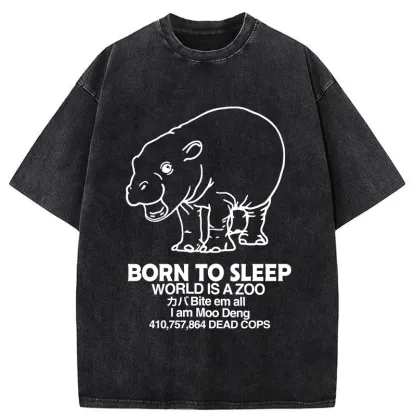 Tokyo-Tiger Born To Sleep Washed T-Shirt