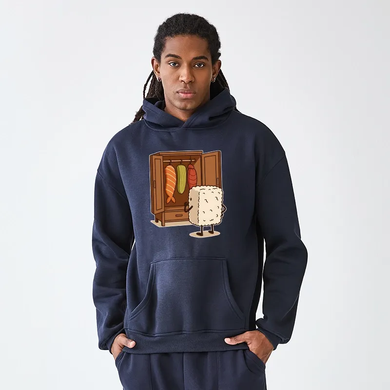 Tokyo-Tiger Sushi Pick Out Clothes Aldult Fleece Hoodie