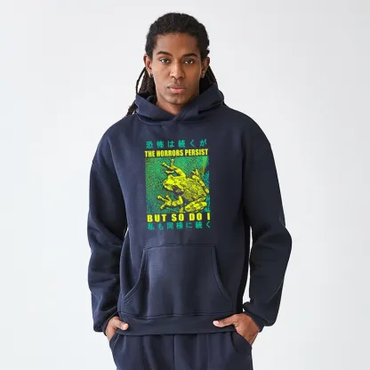 Tokyo-Tiger The Horrors Persist Frog Aldult Fleece Hoodie