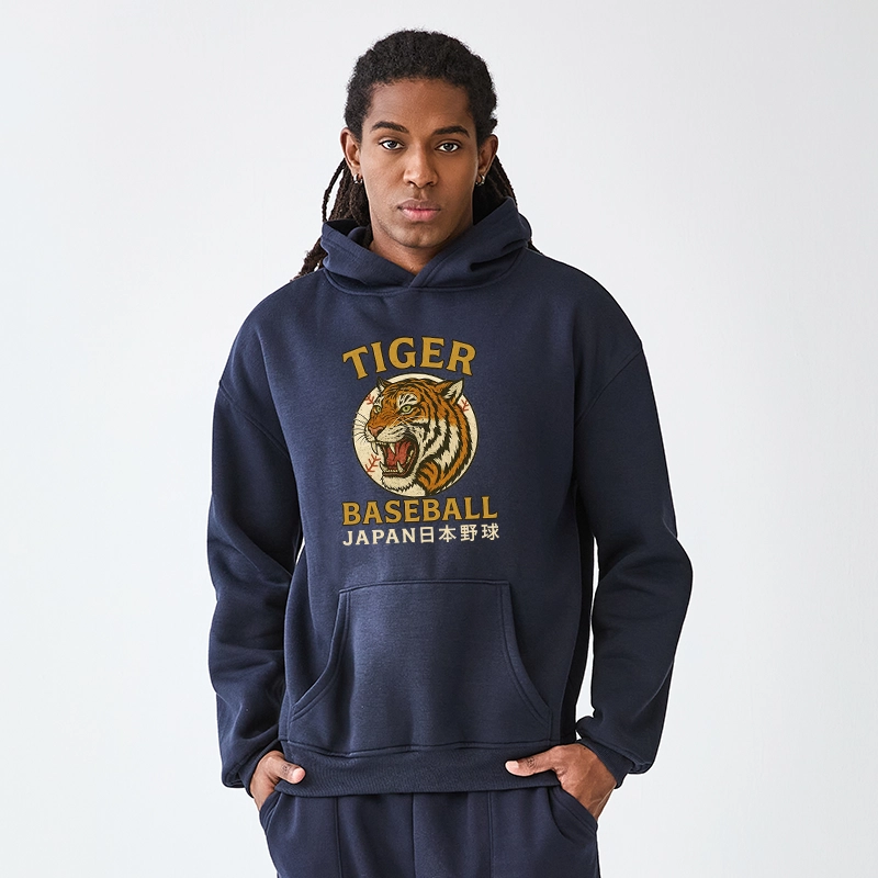 Tokyo-Tiger Osaka Japan Baseball Team Aldult Fleece Hoodie
