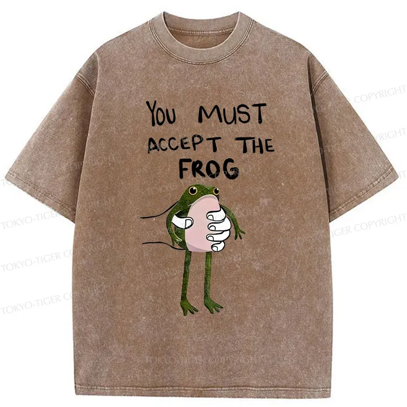 Tokyo-Tiger Accept This Frog Washed T-Shirt
