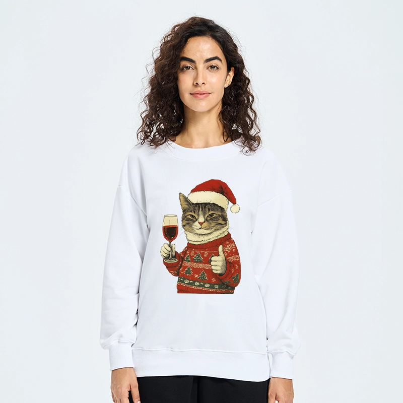 Tokyo-Tiger Christmas Cat Likes Classic Sweatshirt