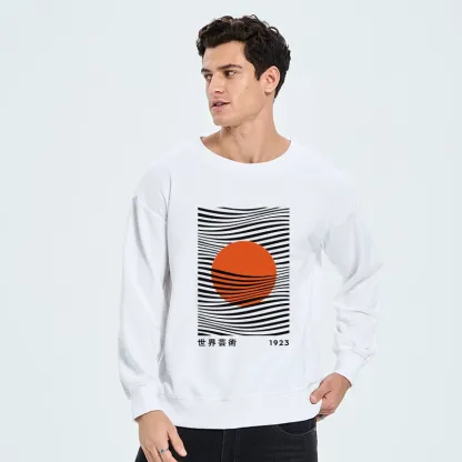 Tokyo-Tiger Minimalist Art Sun Classic Sweatshirt