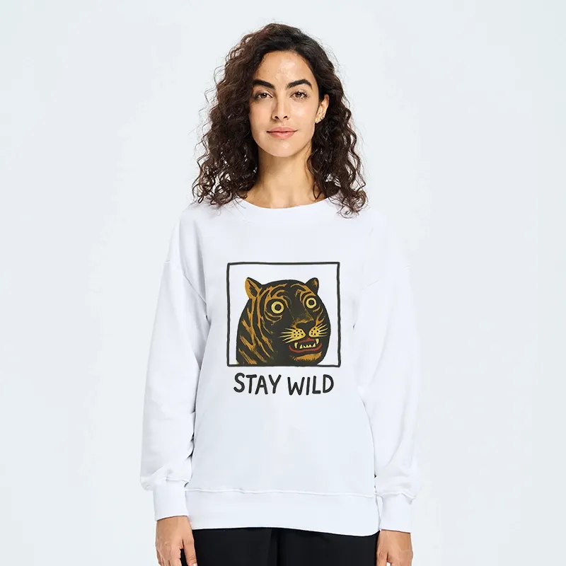 Tokyo-Tiger Silly And Cute Tiger Classic Sweatshirt