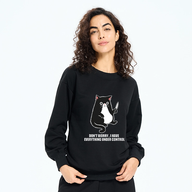 Tokyo-Tiger Cat Said Don't Worry Classic Sweatshirt
