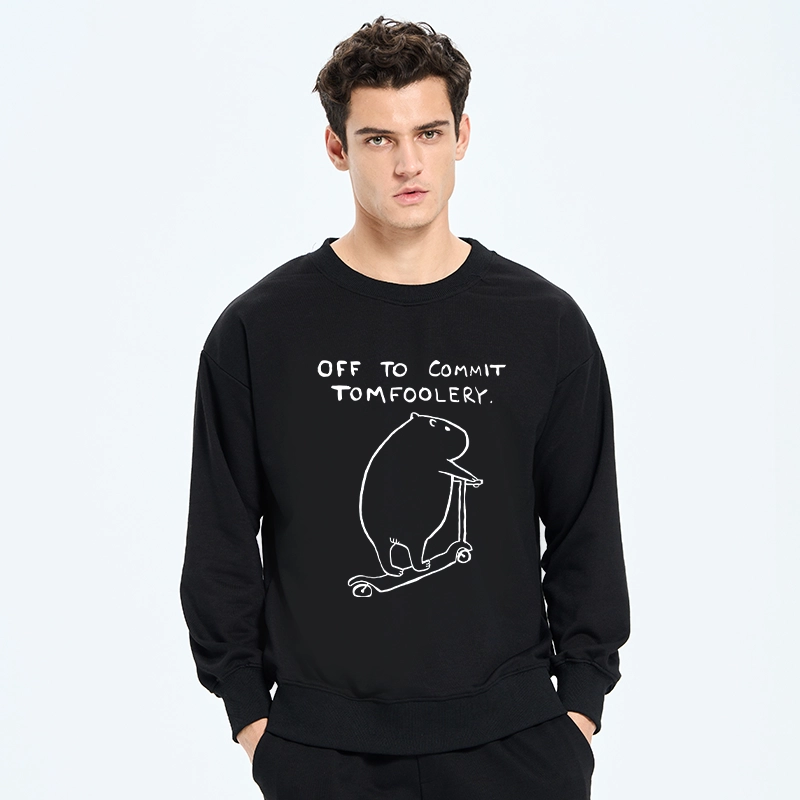 Tokyo-Tiger Capybara Is Ready To Do Something Bad Classic Sweatshirt