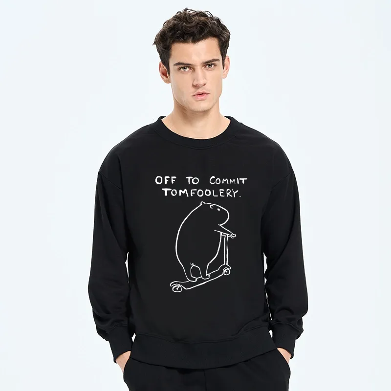 Tokyo-Tiger Capybara Is Ready To Do Something Bad Classic Sweatshirt