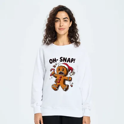 Tokyo-Tiger Oh Snap The Gingerbread Man's Christmas Chaos Classic Sweatshirt