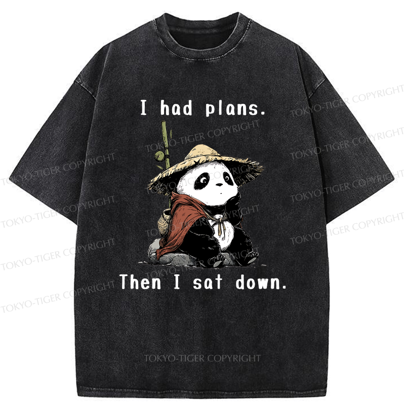 Tokyo-Tiger The Maybe Later Panda Washed T-Shirt