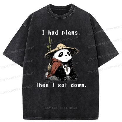 Tokyo-Tiger The Maybe Later Panda Washed T-Shirt