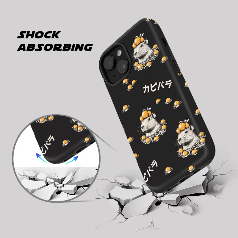 Tokyo-Tiger Cute Capybara And Lemon Phone Case