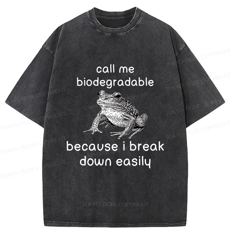 Tokyo-Tiger Biodegradable Frog Washed T-Shirt