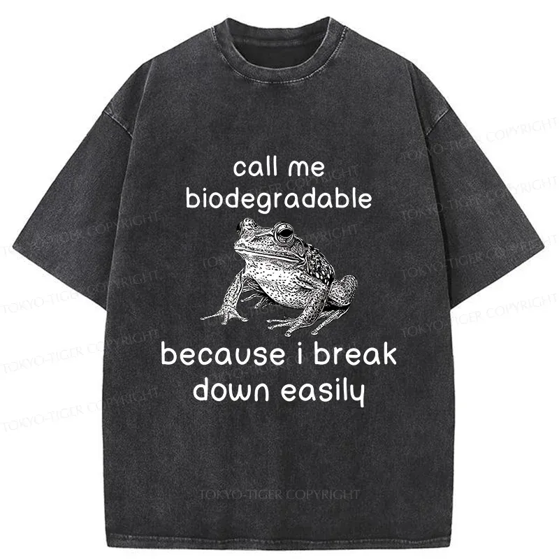 Tokyo-Tiger Biodegradable Frog Washed T-Shirt