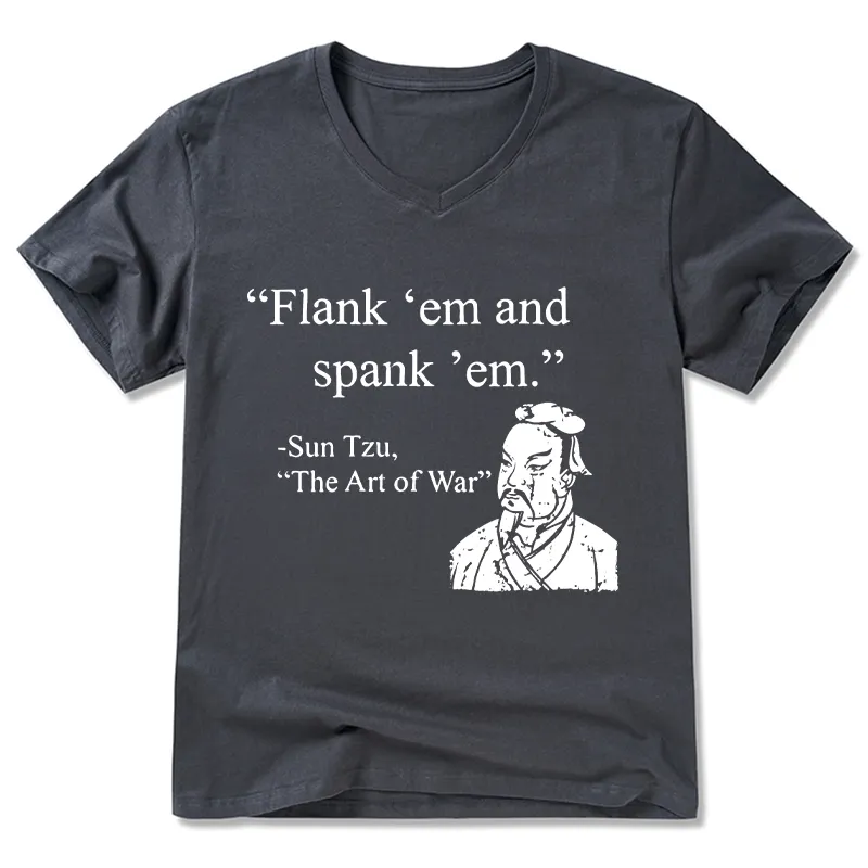 Tokyo-Tiger The Art Of War Funny V-Neck Classic T-Shirt