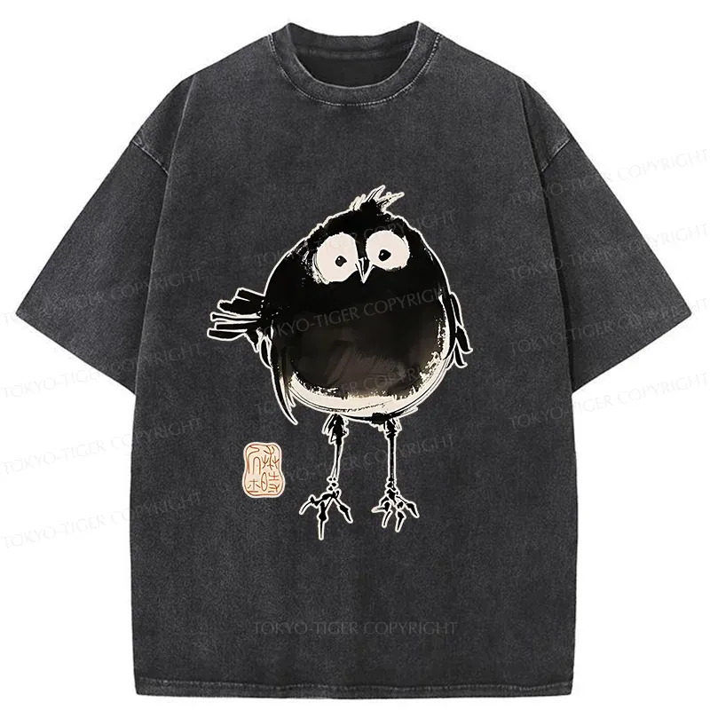 Tokyo-Tiger Fat Little Bird Washed T-Shirt