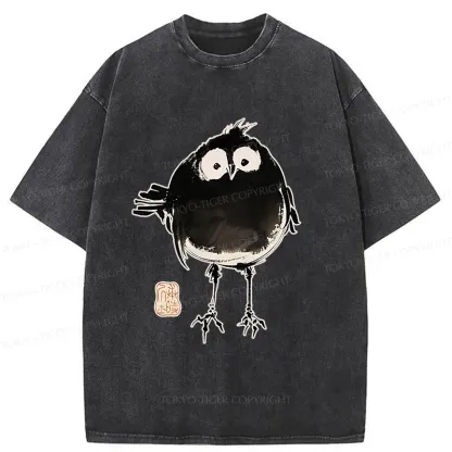 Tokyo-Tiger Fat Little Bird Washed T-Shirt