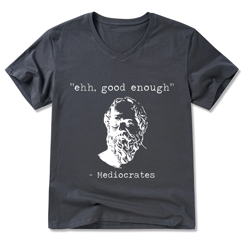 Tokyo-Tiger Mediocrates Meme V-Neck Classic T-Shirt