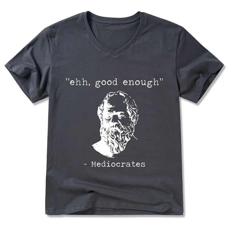 Tokyo-Tiger Mediocrates Meme V-Neck Classic T-Shirt
