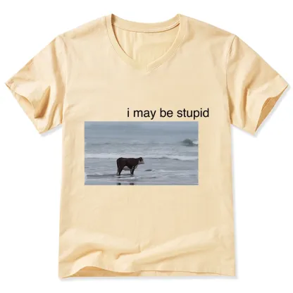 Tokyo-Tiger Foolish Cow V-Neck Classic T-Shirt