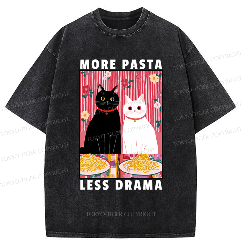 Tokyo-Tiger Love And Spaghetti Washed T-Shirt