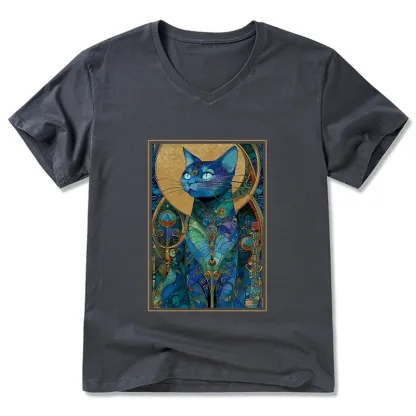 Tokyo-Tiger The Cat’s Plan To Rule Them All V-Neck Classic T-Shirt