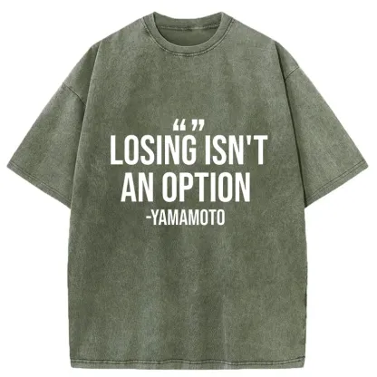 Tokyo-Tiger Baseball Quotes Washed T-Shirt