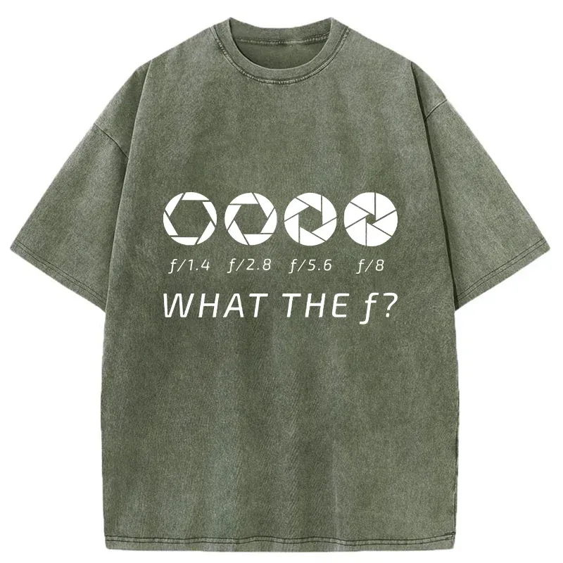 Tokyo-Tiger Aperture f-stop Funny Washed T-Shirt