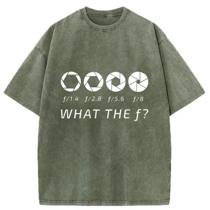 Tokyo-Tiger Aperture f-stop Funny Washed T-Shirt