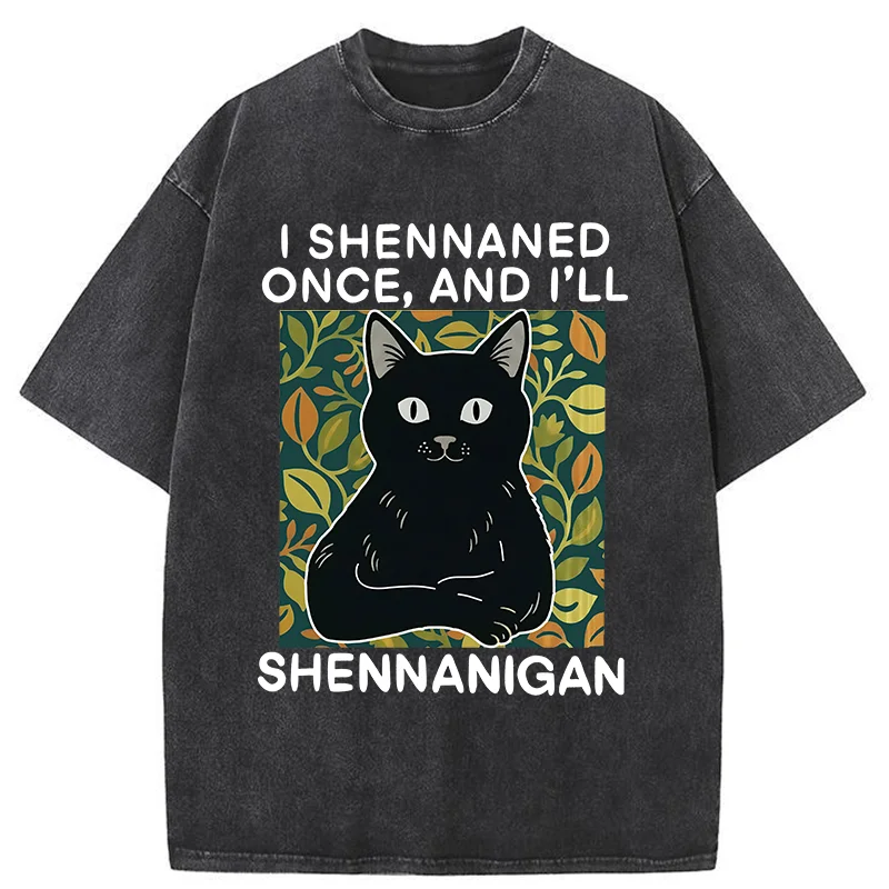 Tokyo-Tiger The Lying Cat Washed T-Shirt