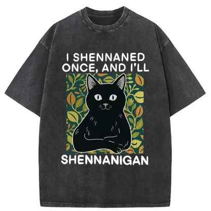 Tokyo-Tiger The Lying Cat Washed T-Shirt