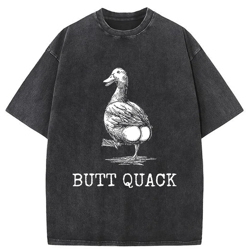 Tokyo-Tiger Butt Crack Funny Washed T-Shirt