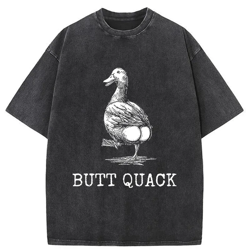 Tokyo-Tiger Butt Crack Funny Washed T-Shirt