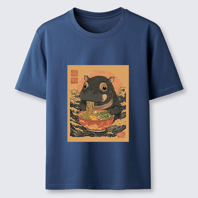 Tokyo-Tiger Moo Deng Eat Ramen Classic T-Shirt