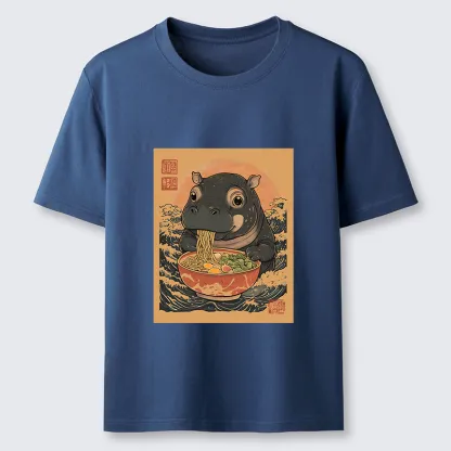 Tokyo-Tiger Moo Deng Eat Ramen Classic T-Shirt