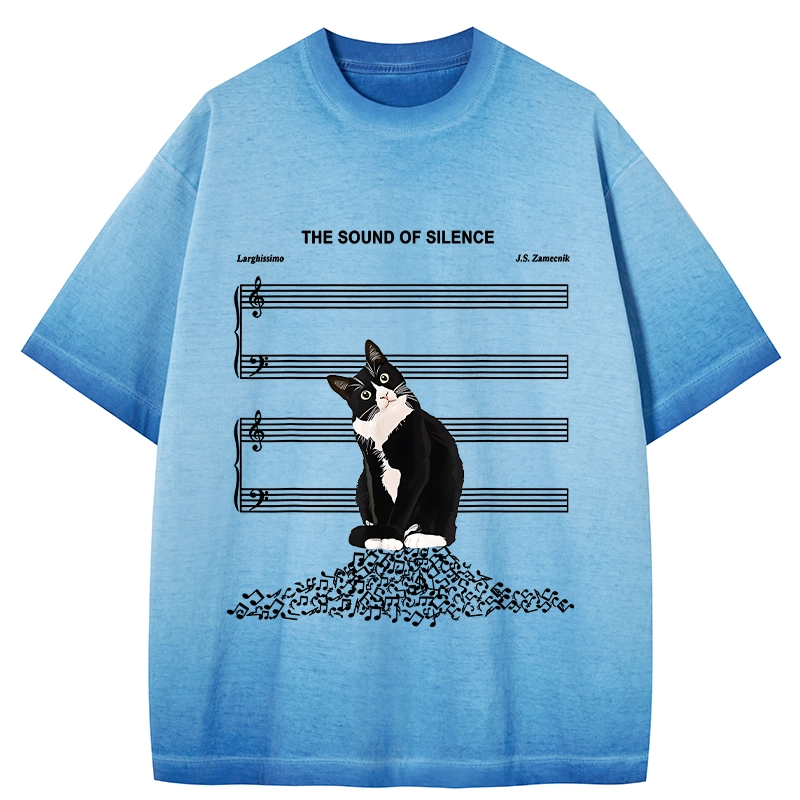 Tokyo-Tiger The Sound Of Silence Gradient Washed T-Shirt