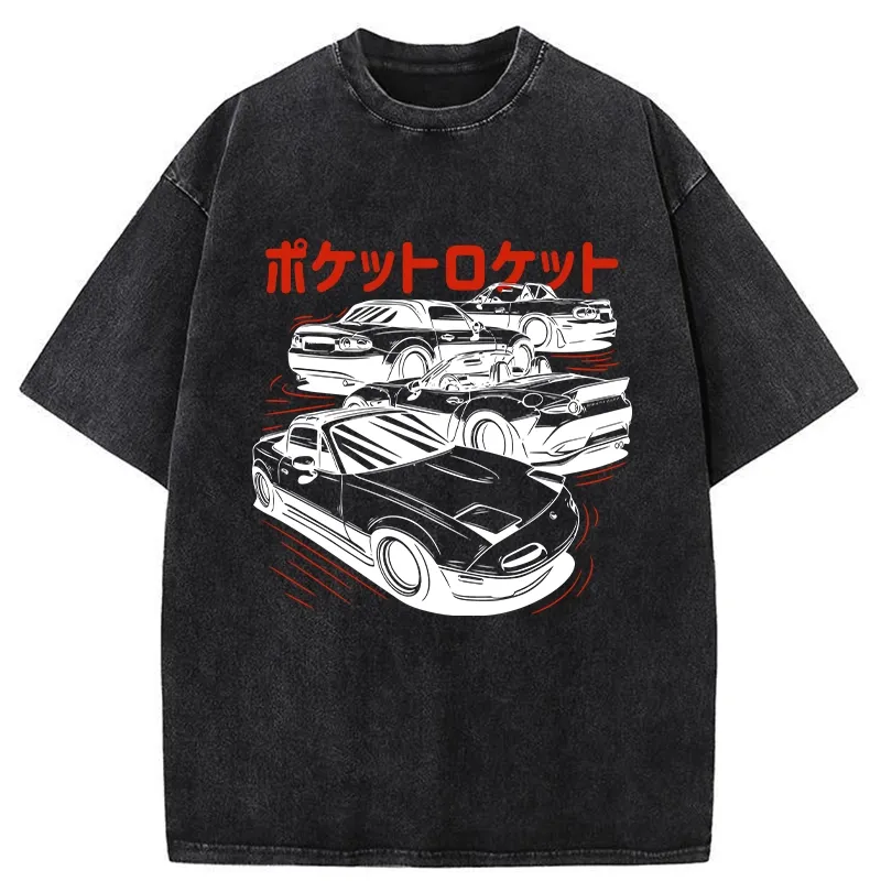 Tokyo-Tiger Pocket Rocket Washed T-Shirt