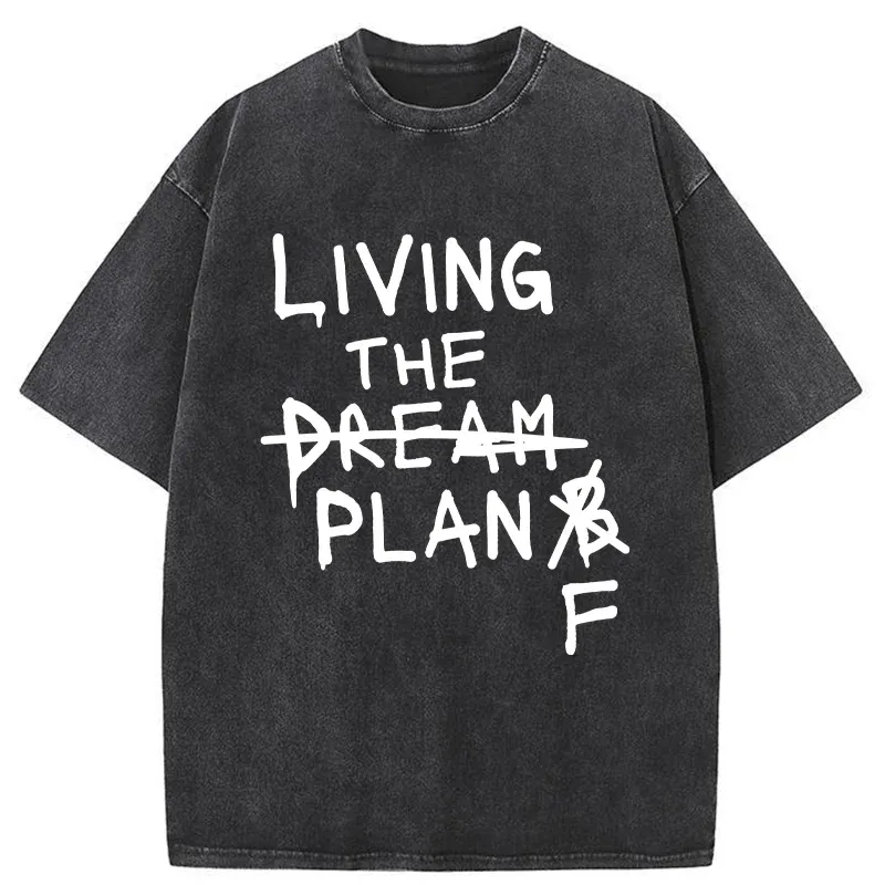 Tokyo-Tiger Dream Fails Adopt Plan F Washed T-Shirt