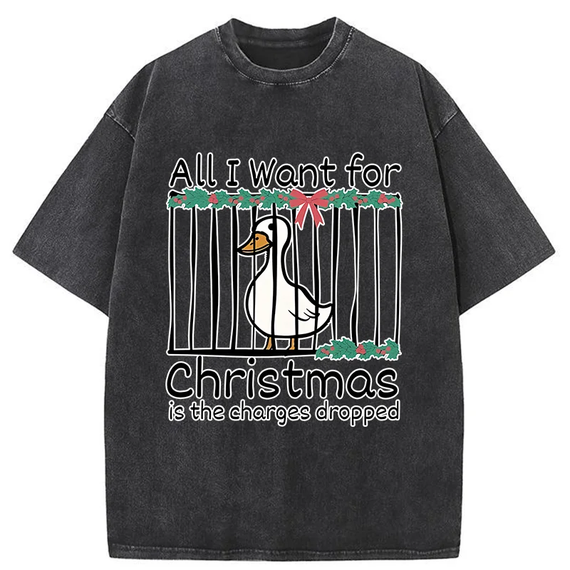 Tokyo-Tiger Christmas Stupid Goose Washed T-Shirt