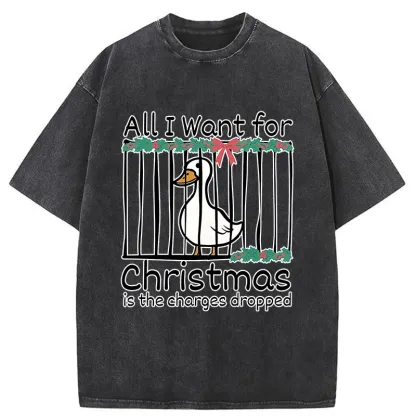 Tokyo-Tiger Christmas Stupid Goose Washed T-Shirt